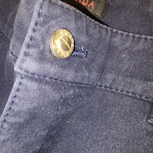 ESCADA EUC WOMEN'S SIZE 42 GER. US 10. DARK BLUE STRETCH JEANS PANTS - Picture 4 of 8